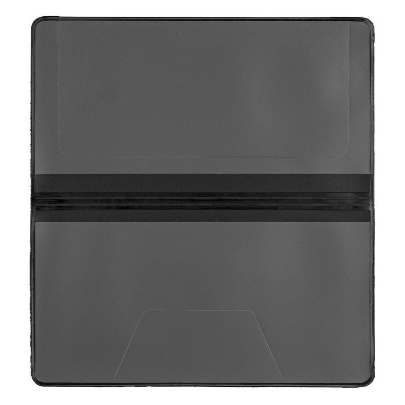 CAROUSELCHECKS Black Vinyl Checkbook Cover, Top Tear Personal Vinyl Checkbook Cover - Image 5
